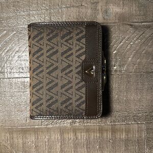Valentino Nerbini Brown Patterned Wallet